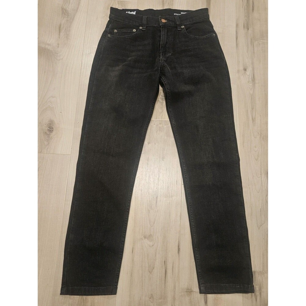 Mugsy Mags Mens Black Stretch Slim Straight Jeans FLX4NKG 31x30